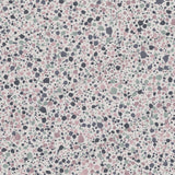 Rose Graphite Terrazzo – Seamless Pattern for Fabric & Wallpaper — Cotton Fabric Swatch