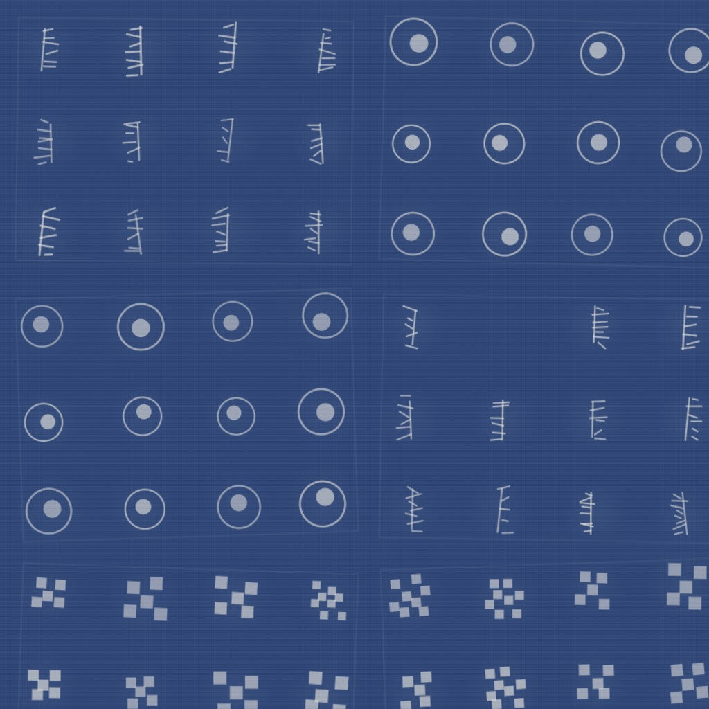 Rothko Cobalt Adire – Surface Pattern for Fabric Design