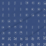 Rothko Cobalt Adire – Surface Pattern for Fabric Design — Cotton Fabric Swatch