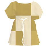 Saffron & Cream Geometric – Fabric Repeat Pattern Digital Download — Women's Dress