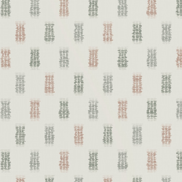 Sage & Terracotta Ikat Weave – Seamless Pattern for Fabric & Wallpaper