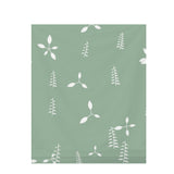 Sage Wash Botanical – Surface Pattern for Fabric Design — Draped Fabric on Shiplap