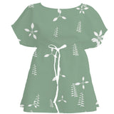Sage Wash Botanical – Surface Pattern for Fabric Design — Women's Dress