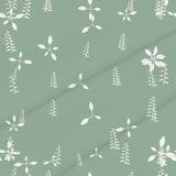 Sage Wash Botanical – Surface Pattern for Fabric Design — Cotton Fabric Swatch