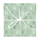 Sage Wash Ikat Weave – Fabric Repeat Pattern Digital Download — Wrapped Gift Box