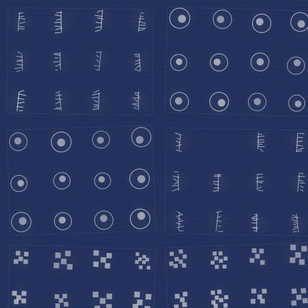 Sapphire Ink Adire – Surface Pattern for Fabric Design