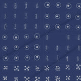 Sapphire Ink Adire – Surface Pattern for Fabric Design — Cotton Fabric Swatch