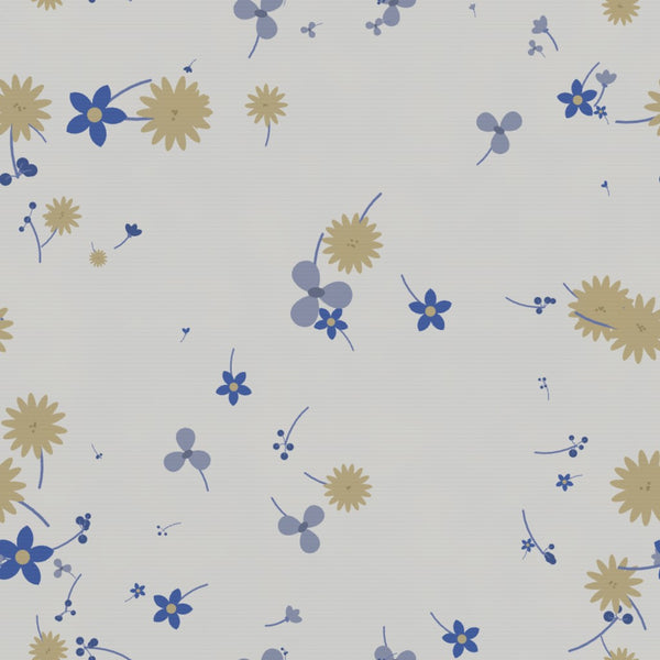 Sapphire Ink Floral – Seamless Pattern for Fabric & Wallpaper