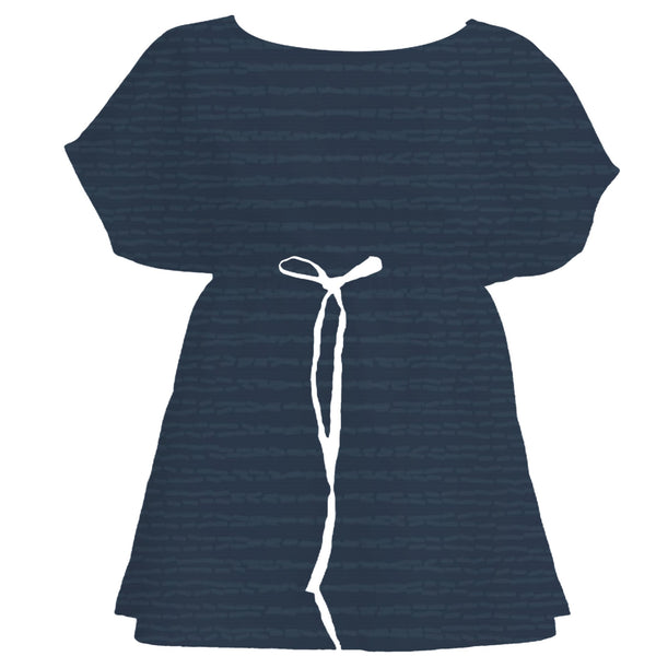 Sashiko Indigo Adire – Seamless Pattern for Fabric & Wallpaper — Women's Dress