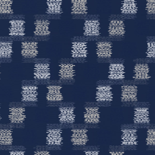 Sashiko Indigo Ikat Weave – Surface Pattern for Fabric Design
