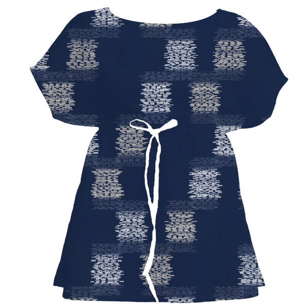 Sashiko Indigo Ikat Weave – Surface Pattern for Fabric Design — Women's Dress