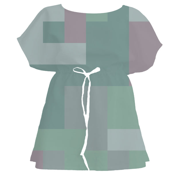 Seafoam Wash Color Block – Fabric Repeat Pattern Digital Download — Women's Dress