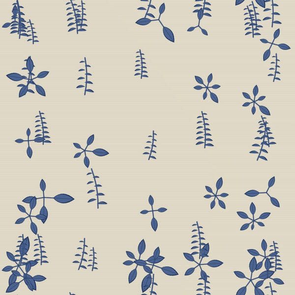 Shibori Indigo Botanical – Fabric Repeat Pattern Digital Download