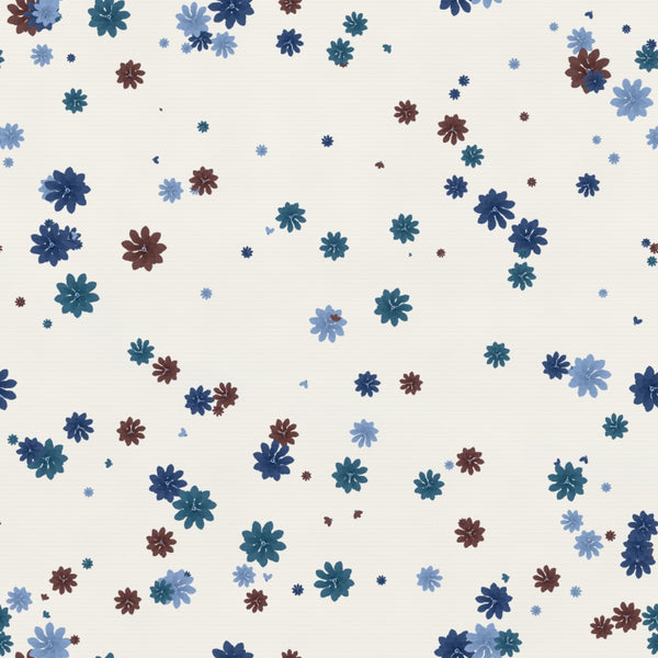 Shibori Indigo Floral – Seamless Pattern for Fabric & Wallpaper