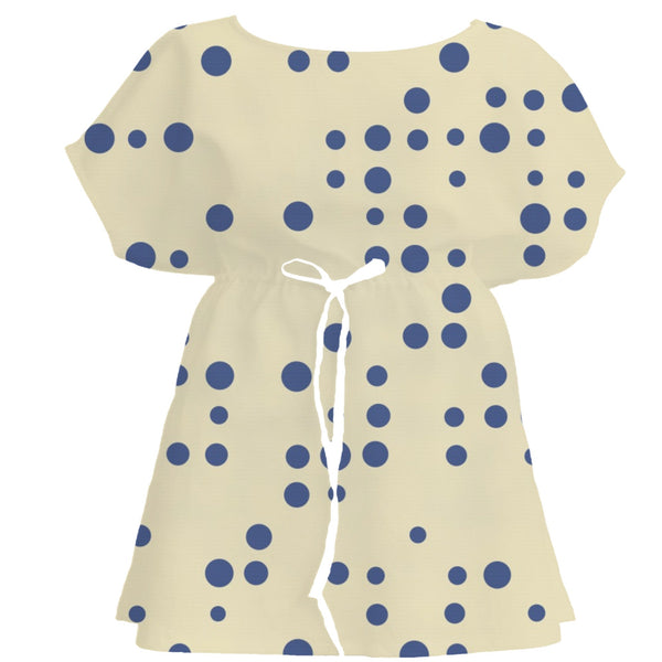 Shibori Indigo Polka Dot – Seamless Pattern for Fabric & Wallpaper — Women's Dress