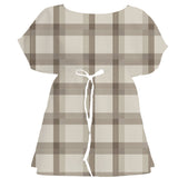 Shweshwe Brown Tartan Plaid – Surface Pattern for Fabric Design — Women's Dress
