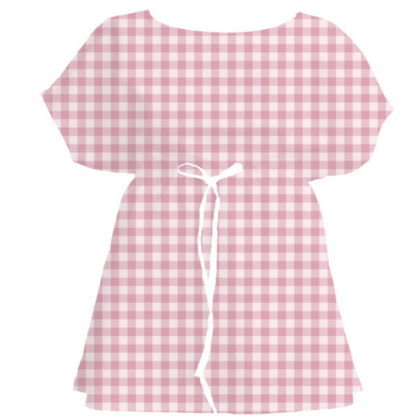 Soft Pastel Gingham Check – Seamless Pattern for Fabric & Wallpaper — Women's Dress