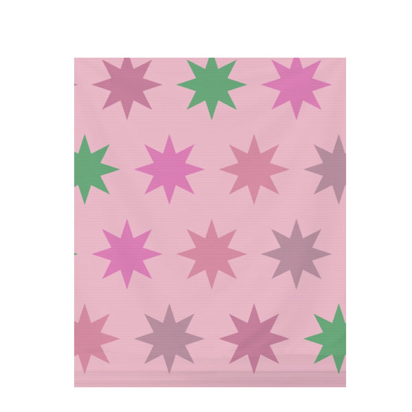 Soft Pastel Moroccan Tile – Surface Pattern for Fabric Design — Draped Fabric on Shiplap