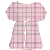 Soft Pastel Tartan Plaid – Fabric Repeat Pattern Digital Download — Women's Dress