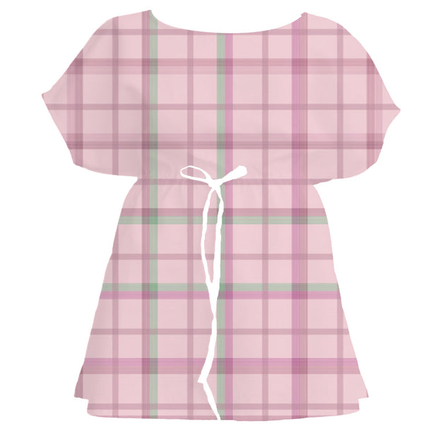 Soft Pastel Tartan Plaid – Fabric Repeat Pattern Digital Download — Women's Dress