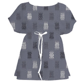 Storm Cloud Ikat Weave – Fabric Repeat Pattern Digital Download — Women's Dress