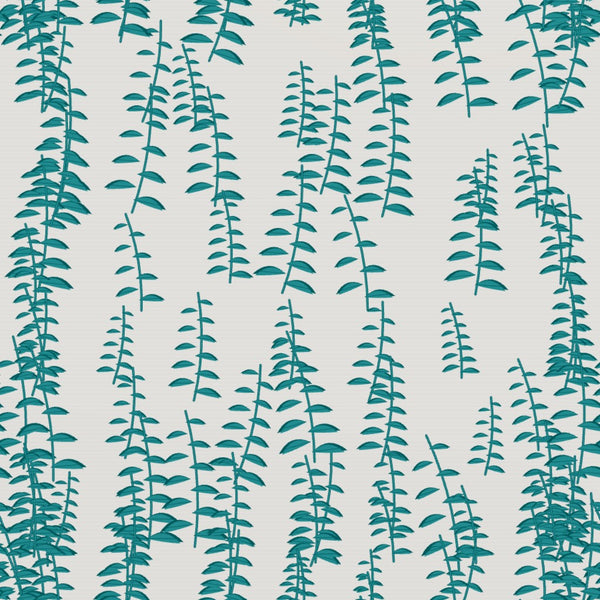 Teal & Burgundy Botanical – Seamless Pattern for Fabric & Wallpaper