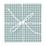 Teal & Burgundy Gingham Check – Seamless Pattern for Fabric & Wallpaper — Wrapped Gift Box