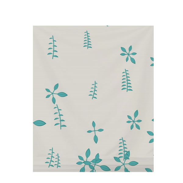 Teal & Gold Botanical – Fabric Repeat Pattern Digital Download — Draped Fabric on Shiplap