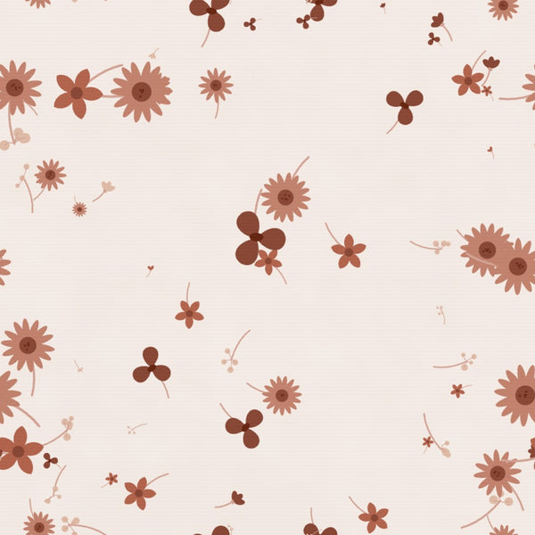 Terracotta & Blush Floral – Seamless Pattern for Fabric & Wallpaper