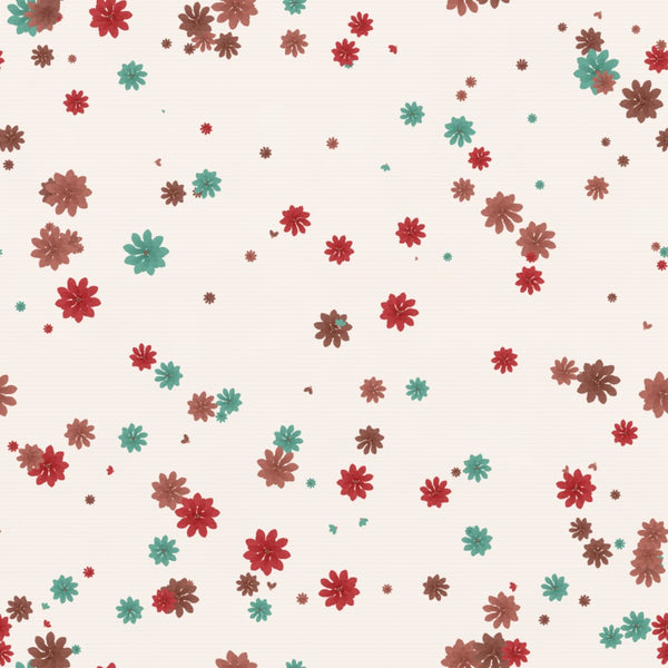 Terracotta Blush Floral – Seamless Pattern for Fabric & Wallpaper