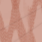 Terracotta & Blush Ikat Weave – Surface Pattern for Fabric Design — Cotton Fabric Swatch