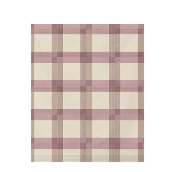 Toile Red Tartan Plaid – Surface Pattern for Fabric Design — Draped Fabric on Shiplap
