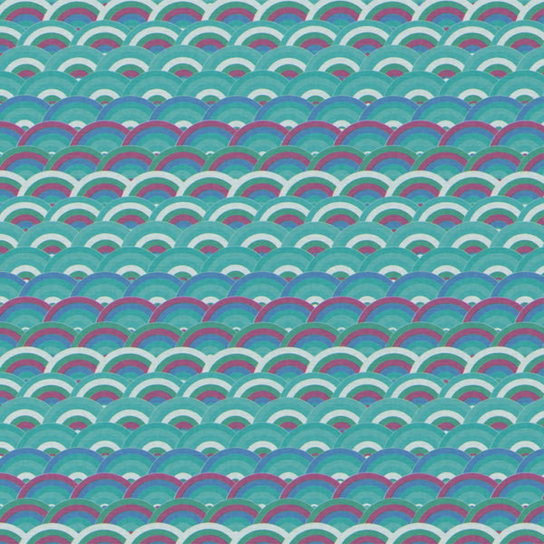 Transformative Teal Ankara – Fabric Repeat Pattern Digital Download