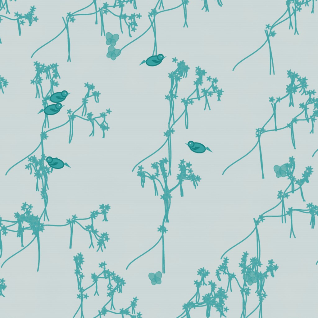 Transformative Teal Chinoiserie – Seamless Pattern for Fabric & Wallpaper