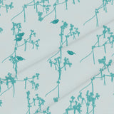 Transformative Teal Chinoiserie – Seamless Pattern for Fabric & Wallpaper — Cotton Fabric Swatch