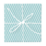 Transformative Teal Geometric – Fabric Repeat Pattern Digital Download — Wrapped Gift Box