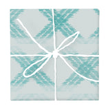 Transformative Teal Ikat Weave – Seamless Pattern for Fabric & Wallpaper — Wrapped Gift Box