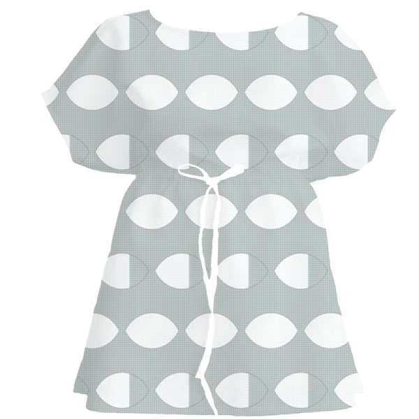 Transformative Teal Jacquard Weave – Fabric Repeat Pattern Digital Download — Women's Dress