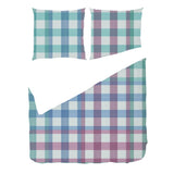 Transformative Teal Tartan Plaid – Surface Pattern for Fabric Design — Duvet & Pillows