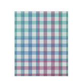 Transformative Teal Tartan Plaid – Surface Pattern for Fabric Design — Draped Fabric on Shiplap