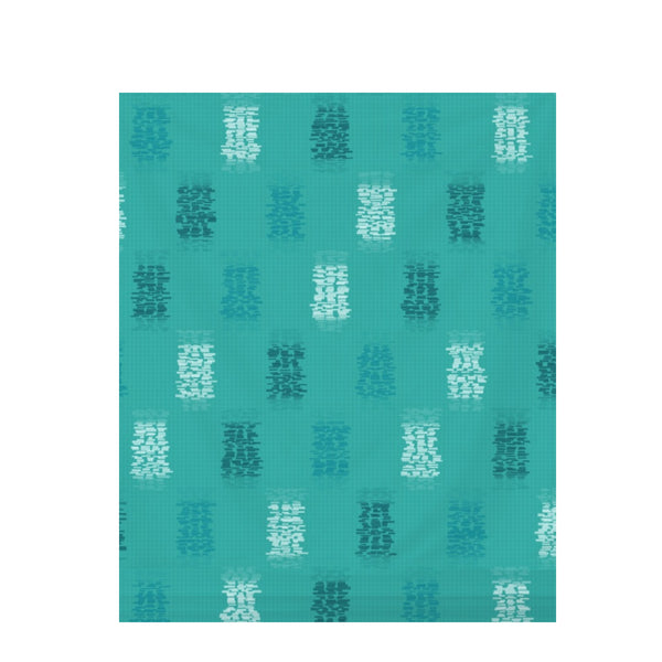 Turquoise Depths Ikat Weave – Fabric Repeat Pattern Digital Download — Draped Fabric on Shiplap