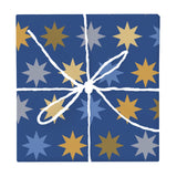 Ultramarine & Gold Moroccan Tile – Surface Pattern for Fabric Design — Wrapped Gift Box
