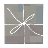 Warm Cocoa Color Block – Fabric Repeat Pattern Digital Download — Wrapped Gift Box