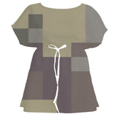 Warm Earth Color Block – Surface Pattern for Fabric Design — Women's Dress