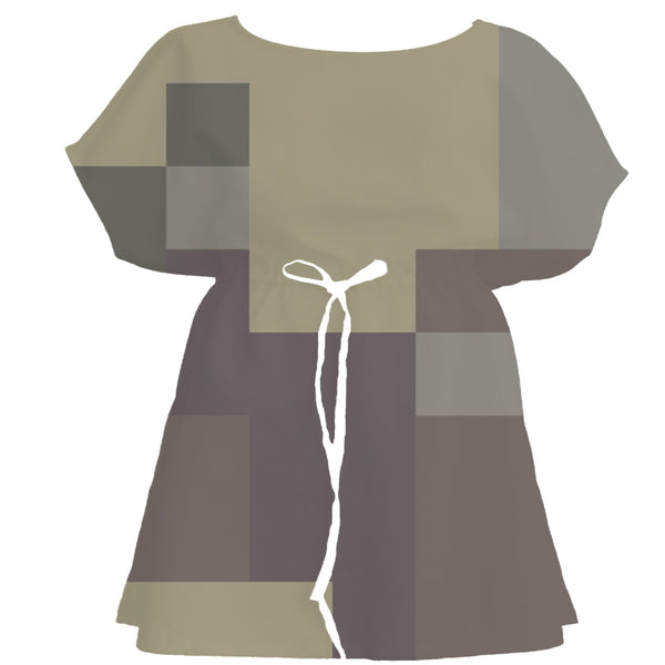 Warm Earth Color Block – Surface Pattern for Fabric Design — Women's Dress