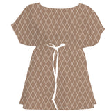 Warm Earth Geometric – Fabric Repeat Pattern Digital Download — Women's Dress