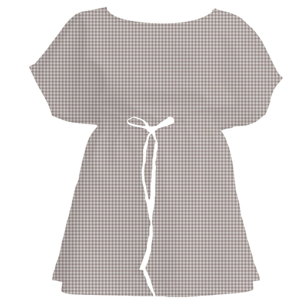 Warm Earth Gingham Check – Seamless Pattern for Fabric & Wallpaper — Women's Dress