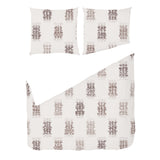 Warm Earth Ikat Weave – Fabric Repeat Pattern Digital Download — Duvet & Pillows