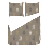 Warm Earth Ikat Weave – Fabric Repeat Pattern Digital Download — Duvet & Pillows