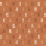 Warm Earth Ikat Weave – Fabric Repeat Pattern Digital Download — Cotton Fabric Swatch